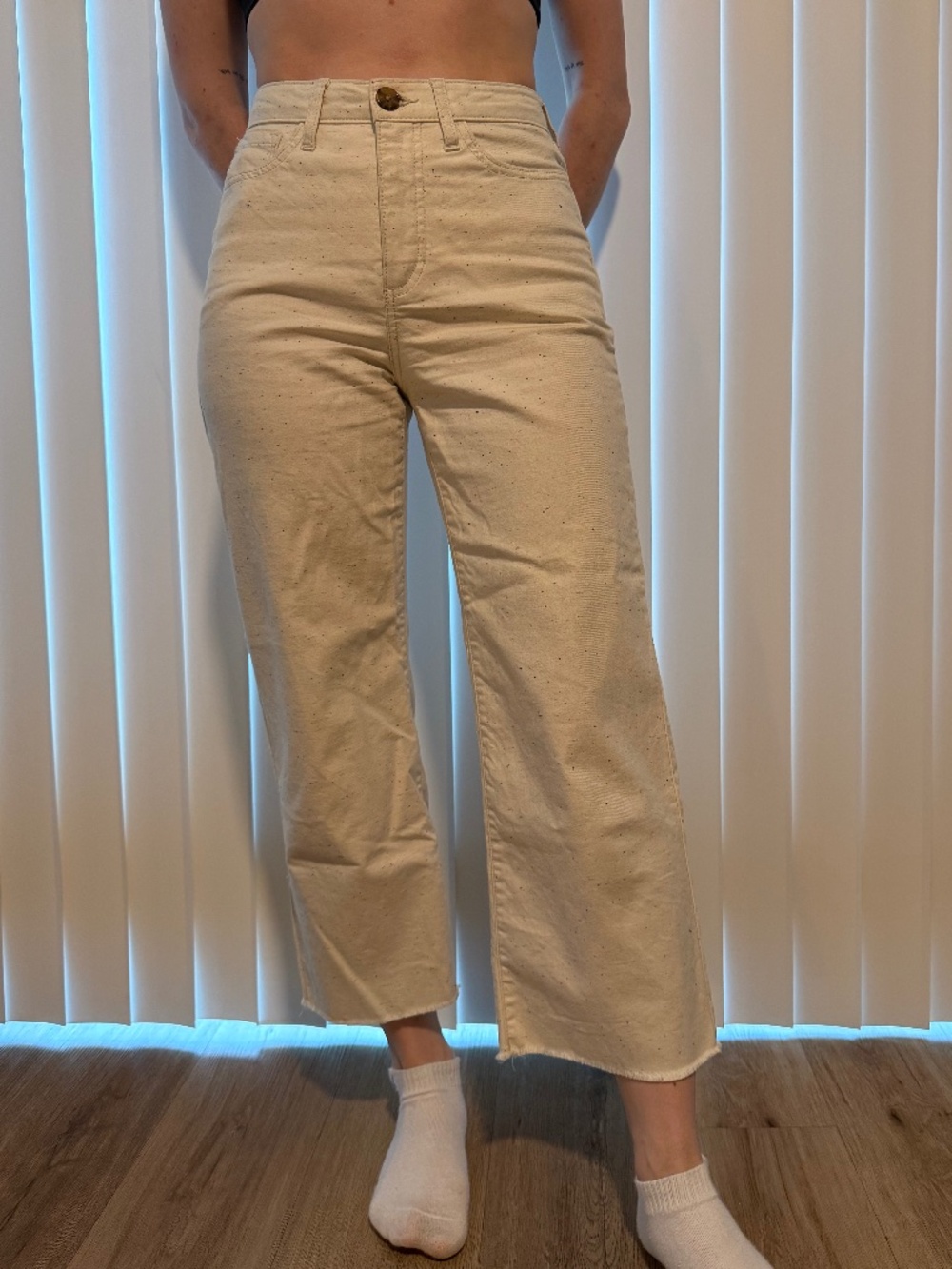 Lauren Conrad - Size 4 - Wide Leg Ankle Pants - Off-white
